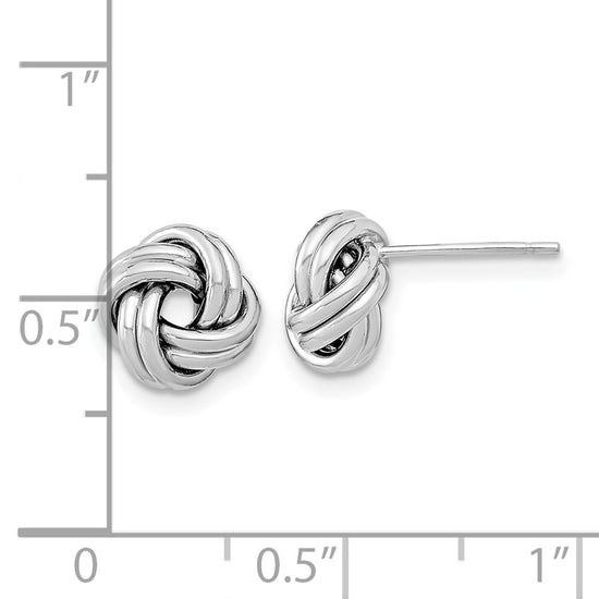 Gold Love Knot Post Earrings