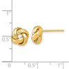 14K 9mm Polished Love Knot Post Earrings