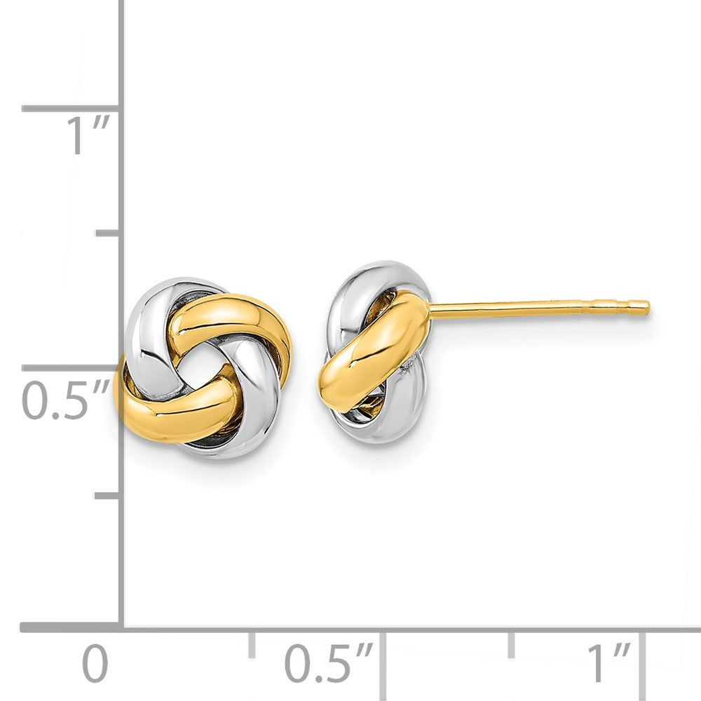 Gold Love Knot Post Earrings