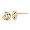 Gold Love Knot Post Earrings