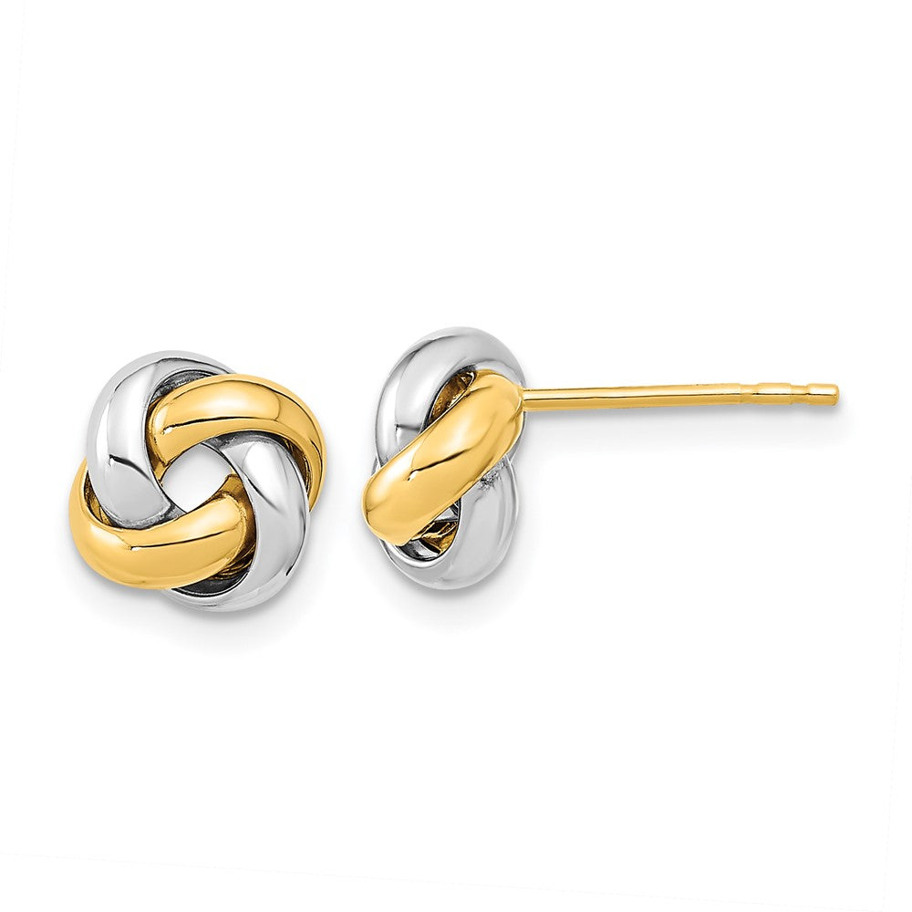 Gold Love Knot Post Earrings
