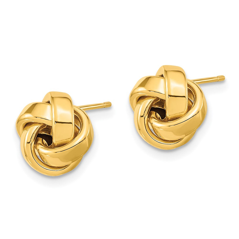 Gold Love Knot Post Earrings