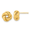 Gold Love Knot Post Earrings