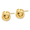 Gold Love Knot Post Earrings
