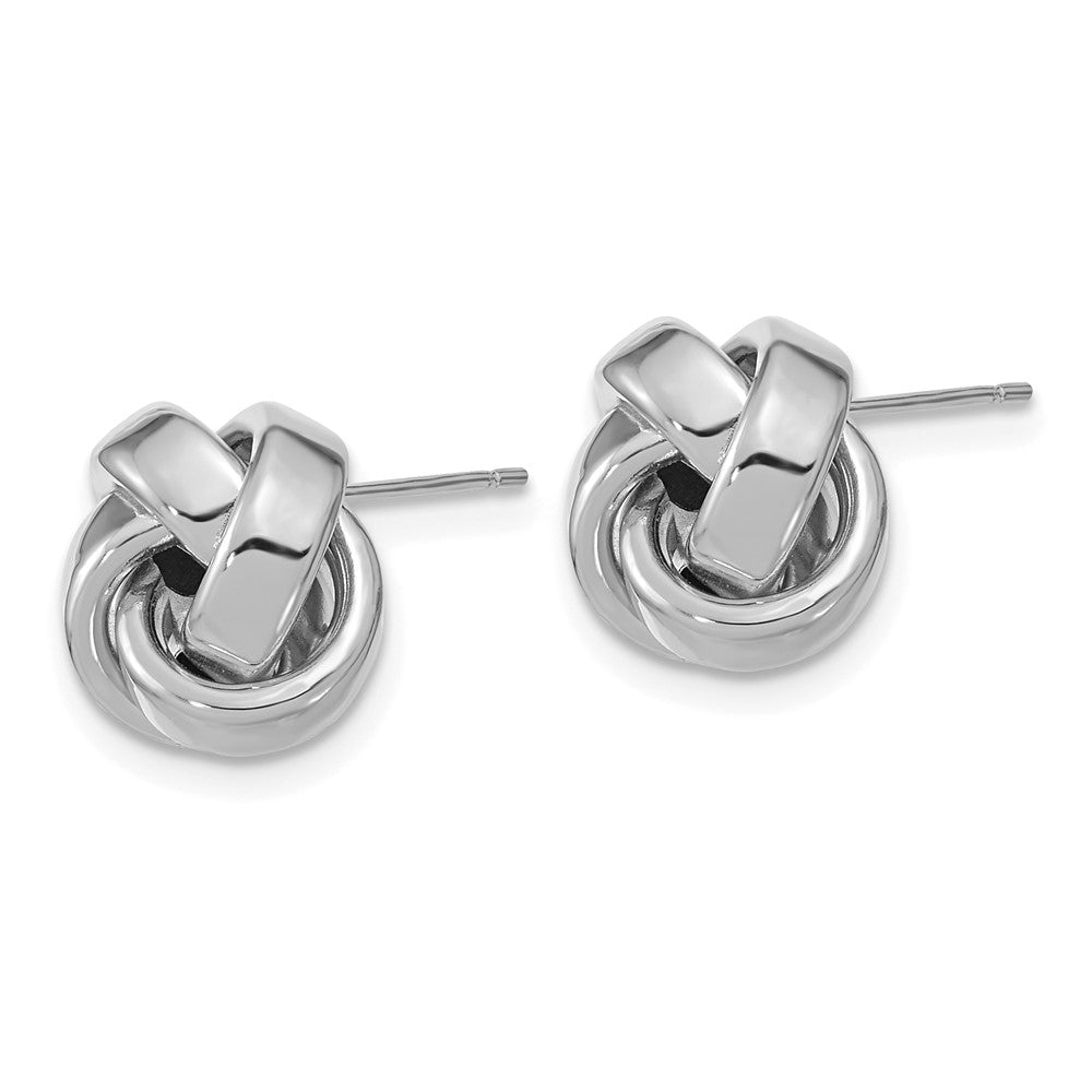 Gold Love Knot Post Earrings