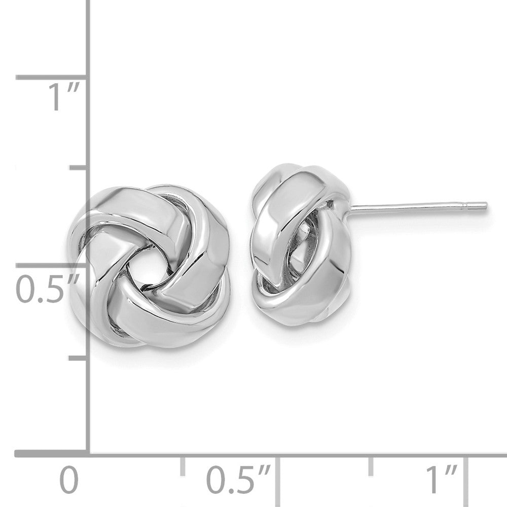Gold Love Knot Post Earrings