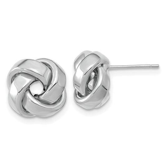 Gold Love Knot Post Earrings