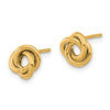 14K 8mm Polished Love Knot Post Earrings