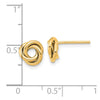 14K 8mm Polished Love Knot Post Earrings