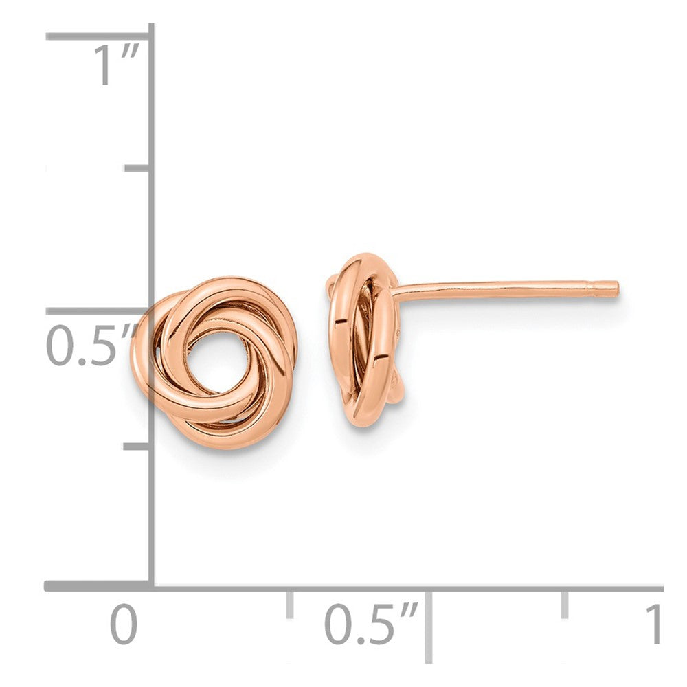 Gold Love Knot Post Earrings