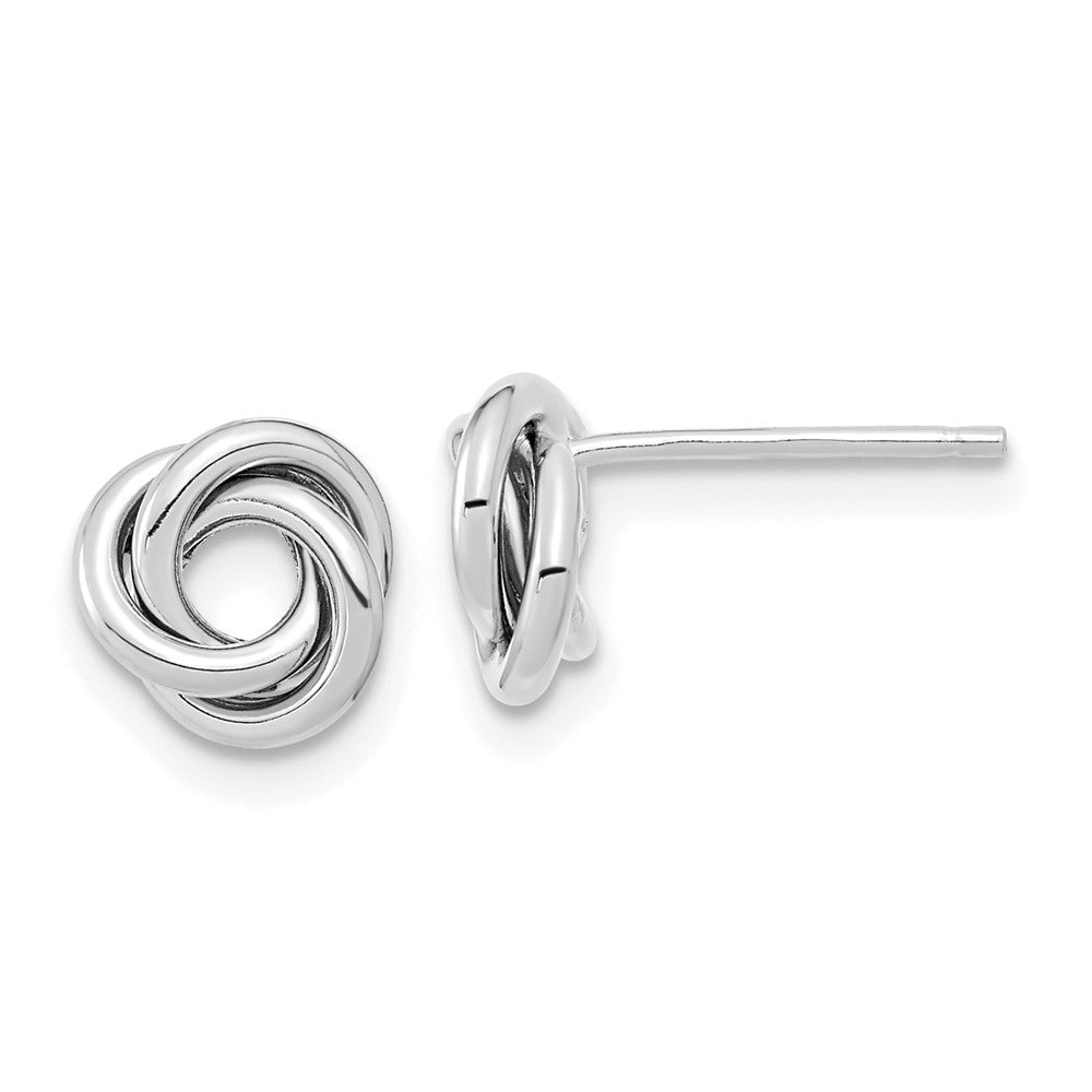 Gold Love Knot Post Earrings