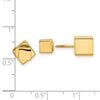 14k 5mm/7mm Cube Front & Back Post Screwback Earrings
