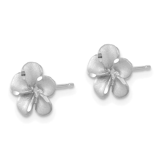 Gold Flower Post Earrings