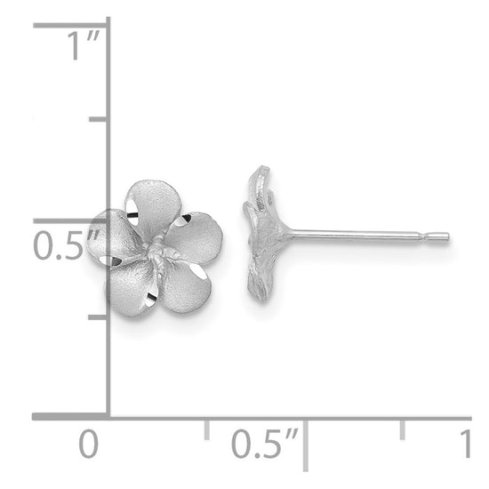 Gold Flower Post Earrings