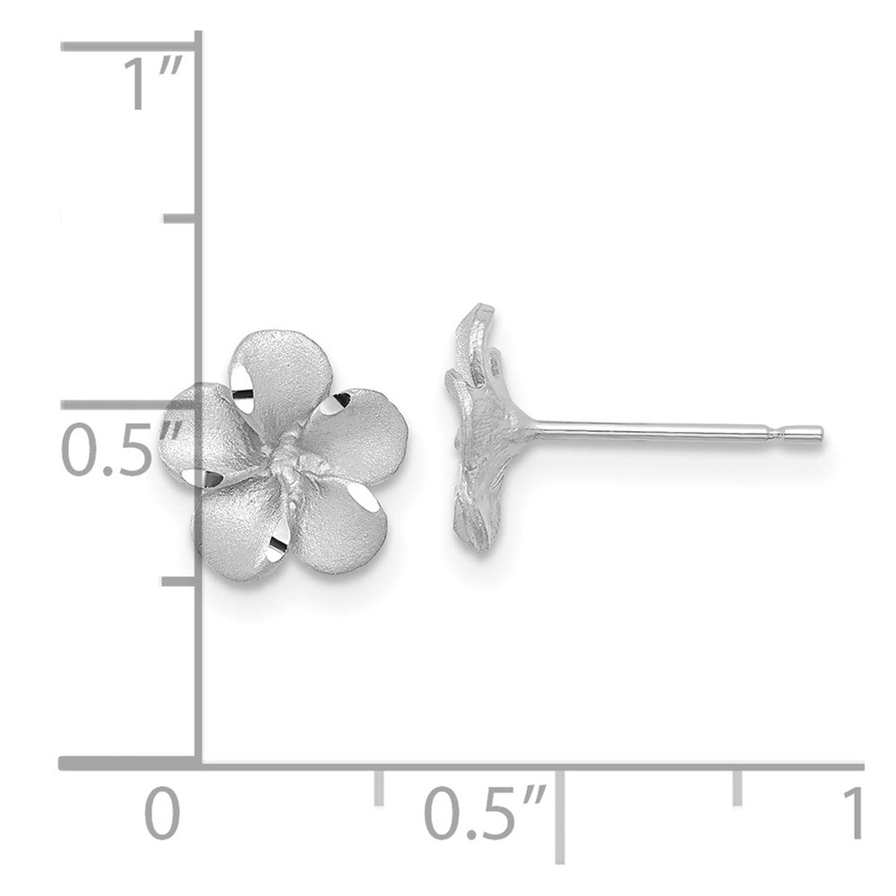 Gold Flower Post Earrings