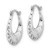 Gold Floral Hoop Earrings