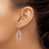 Gold Teardrop Dangle Shepard Hook Earrings