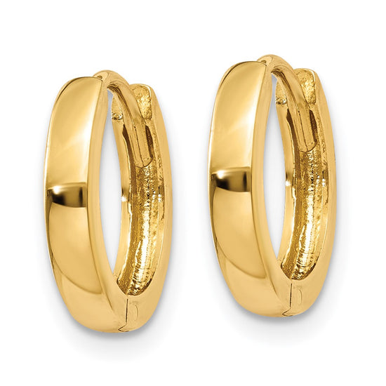 Gold Circle Hinged Hoop Earrings