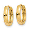 Gold Circle Hinged Hoop Earrings