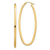 14k 2x53mm Large Oval Tube Hoop Earrings