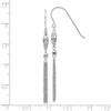 Gold Beaded Chain Shepard Hook Earrings