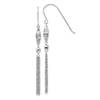 Gold Beaded Chain Shepard Hook Earrings
