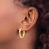 14k Polished Hinged Hoop Earrings