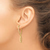 14k Polished Fancy Hoop Earrings