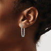 Gold Rope Dangle Post Earrings
