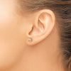 Gold Diamond-Cut Ball Post Earrings