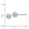 Gold Diamond-Cut Ball Post Earrings