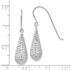 Gold Teardrop Shepard Hook Earrings