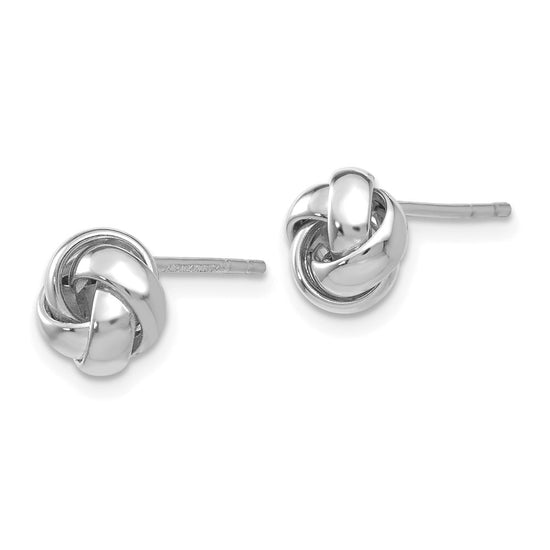 Gold Love Knot Post Earrings