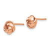 Gold Love Knot Post Earrings