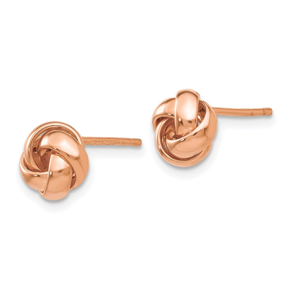 Gold Love Knot Post Earrings