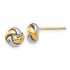 Gold Love Knot Post Earrings