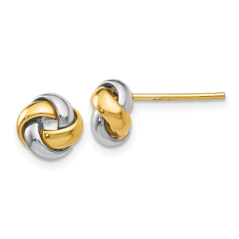Gold Love Knot Post Earrings