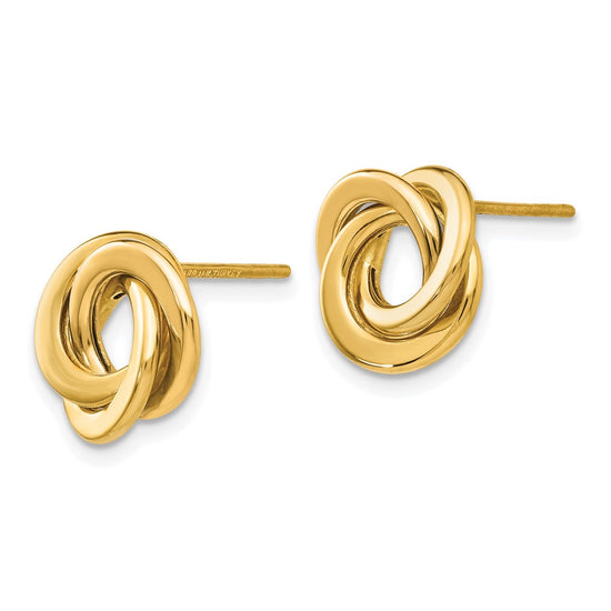 Gold Love Knot Earrings