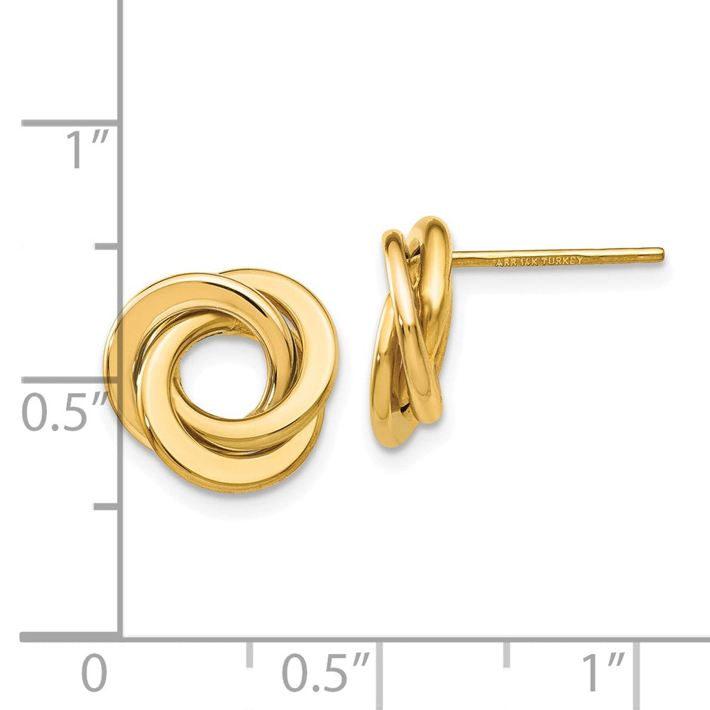 Gold Love Knot Earrings