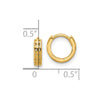 Gold Cut-out Hinged Hoop Earrings