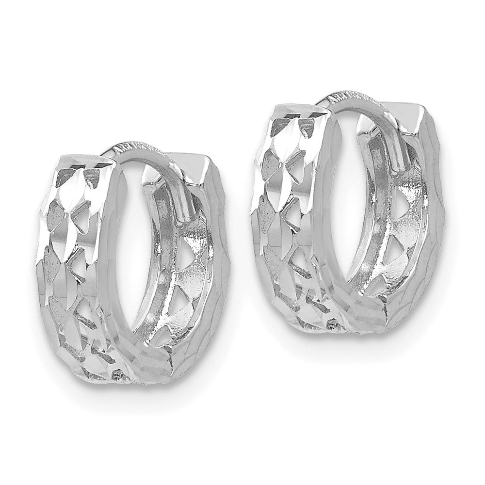 Gold Cut-out Hinged Hoop Earrings