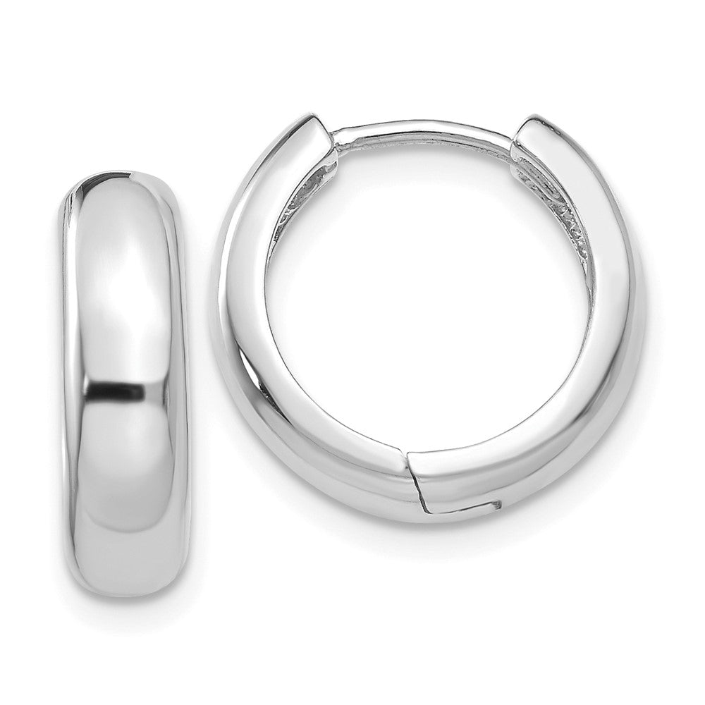 Gold Circle Hinged Hoop Earrings