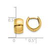 14k Round Hinged Hoop Earrings
