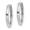 Gold Square Tube Hinged Hoop Earrings