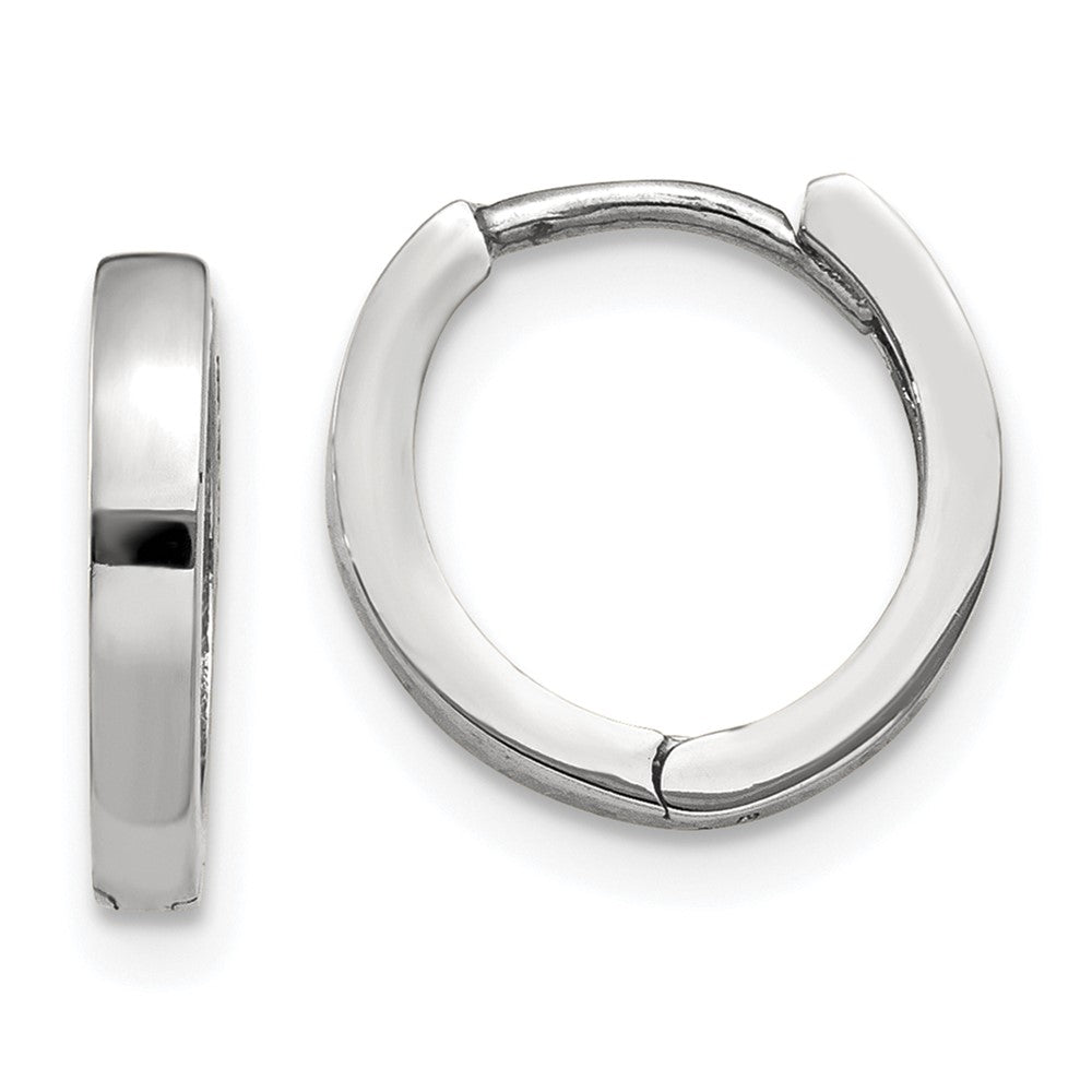 Gold Circle Hinged Hoop Earrings
