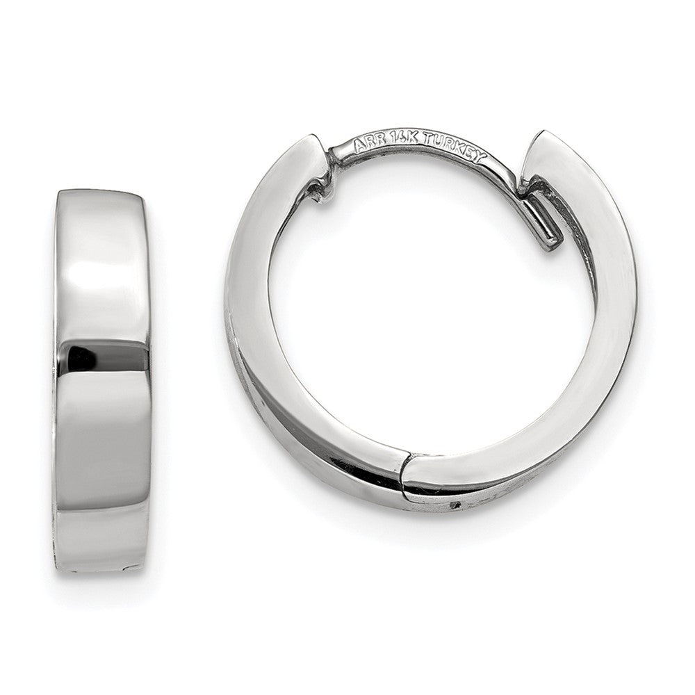 Gold Circle Hinged Hoop Earrings