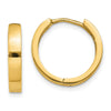 Gold Circle Hinged Hoop Earrings