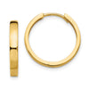Gold Circle Hinged Hoop Earrings