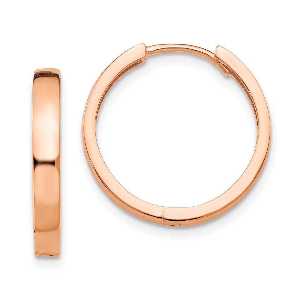 Gold Circle Hinged Hoop Earrings