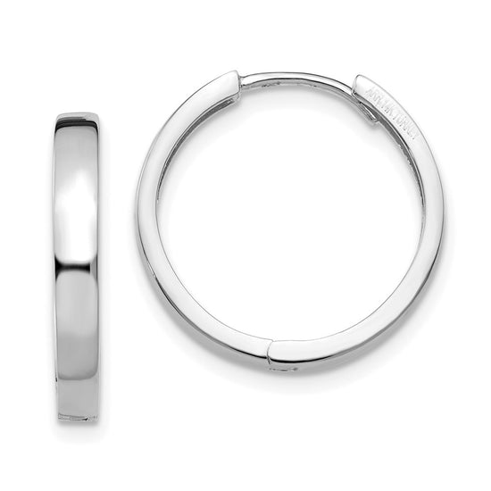 Gold Circle Hinged Hoop Earrings